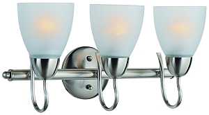 Main 1 - BOSTON HARBOR THREE-LAMP VANITY BAR FIXTURE BRUSHED NICKEL -