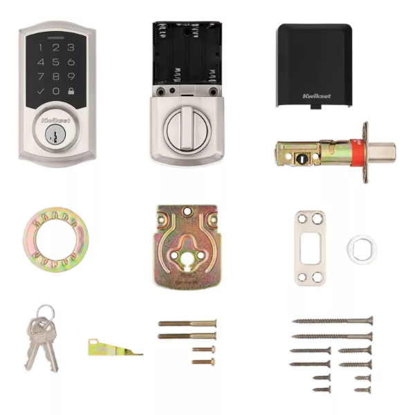 Main 3 - KWIKSET ELECTRIC DEADBOLT W/KEY PAD SATIN NICKEL -