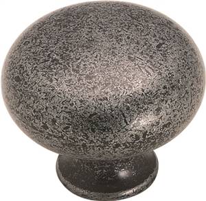 Main 1 - Amerock 1-1/4-in Rd Legacy Wrought Iron Cabinet Knob -