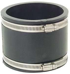 PVC FLEXIBLE COUPLING 4" BLACK - A.W. Graham Lumber LLC