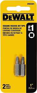 DEWALT DW2201 1/4" X 1" #1
SCREWDRIVER BIT SQUARE RECESS
DRIVE HEX SHANK *PROMO PRICE
LIMITED TO STOCK ON HAND ONLY* - A.W. Graham Lumber LLC