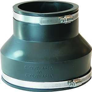 PVC FLEXIBLE COUPLING 6" x 4"  - A.W. Graham Lumber LLC