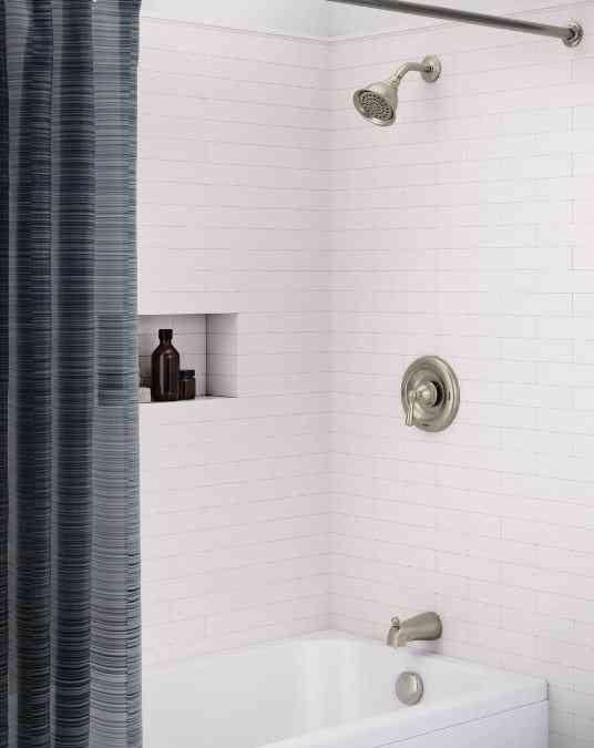 Main 3 - MOEN BANBURY TUB & SHOWER FAUCET BRUSHED NICKEL -