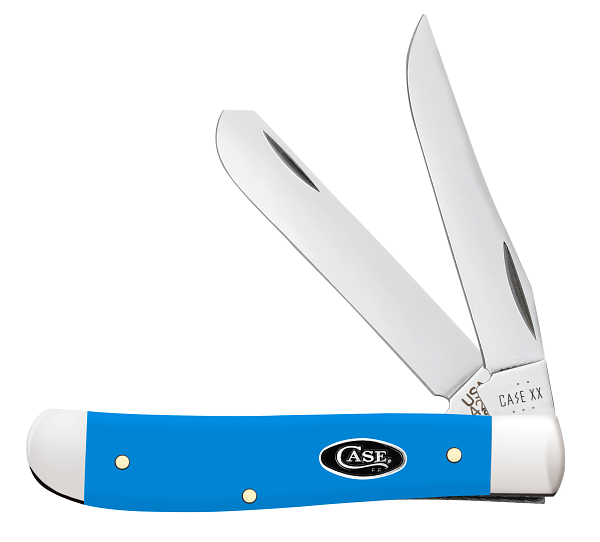 CASE MINI TRAPPER SMOOTH LIGHT BLUE SYNTHETIC 2-BLADE - A.W. Graham Lumber LLC