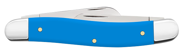 Main 2 - CASE MEDIUM STOCKMAN SM LIGHT BLUE SYNTHETIC 3-BLADE -