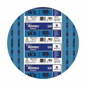 14/3 NM-B 100' ELECTRIC WIRE BLUE - A.W. Graham Lumber LLC