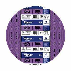 12/3 NM-B 100' ELECTRIC WIRE PURPLE - A.W. Graham Lumber LLC