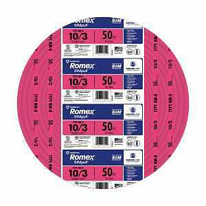 10/3 NM-B 50' ELECTRIC WIRE PINK - A.W. Graham Lumber LLC