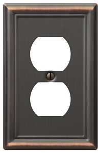 AMERELLE OUTLET WALL PLATE STEEL AGED BRONZE - A.W. Graham Lumber LLC