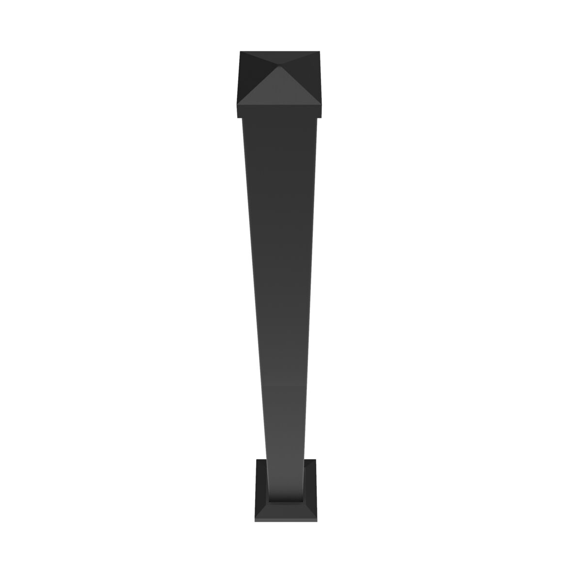 ALUMINUM RAILING POST 39" MATTE BLACK - A.W. Graham Lumber LLC
