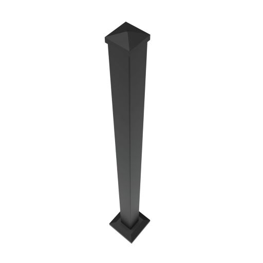ALUMINUM RAILING POST 45" MATTE BLACK - A.W. Graham Lumber LLC