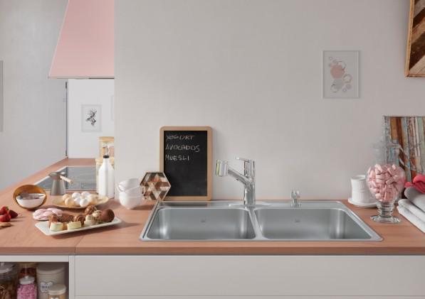 KINDRED 33" x 22" x 8" DBLE BOWL KITCHEN SINK STAINLESS - A.W. Graham Lumber LLC