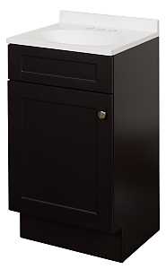 ZENNA HOME 18" VANITY COMBO SHAKER ESPRESSO - A.W. Graham Lumber LLC