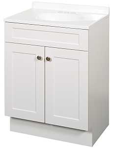 ZENNA HOME 24" VANITY COMBO SHAKER WHITE - A.W. Graham Lumber LLC
