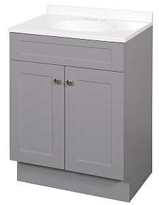 ZENNA HOME 24" VANITY COMBO SHAKER COOL GRAY  - A.W. Graham Lumber LLC