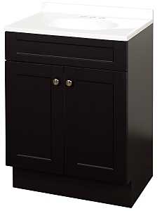 ZENNA HOME 24" VANITY COMBO SHAKER ESPRESSO - A.W. Graham Lumber LLC