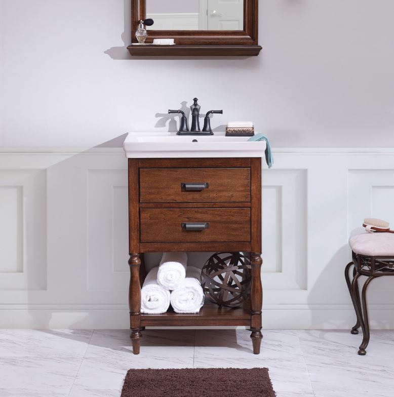 CRAFT & MAIN 24" VANITY COMBO DARK WALNUT - A.W. Graham Lumber LLC