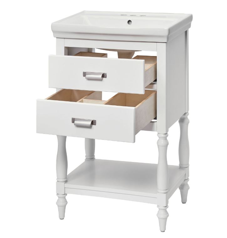Main 2 - CRAFT & MAIN 24" VANITY COMBO WHITE -