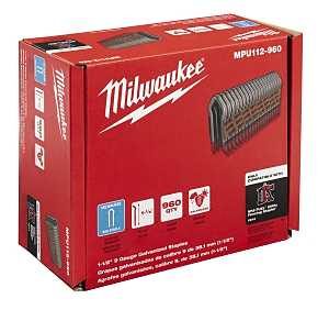 Main 2 - MILWAUKEE 1-1/2" GALV FENCE STAPLES 9GA BX/960 -