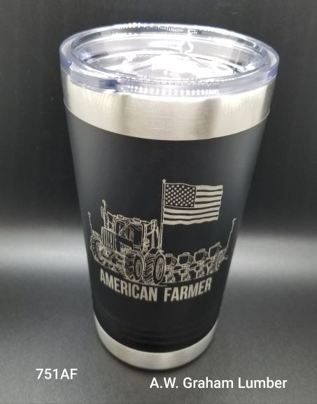 SS 16OZ INS TUMBLER "AMERICAN
FARMER" - A.W. Graham Lumber LLC