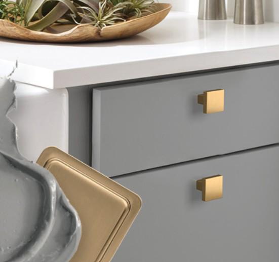 Main 2 - MONUMENT CABINET KNOB CHAMPAGNE BRONZE 1-3/16" PK/6 -