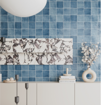 ANTIGO SERIES CERAMIC TILE OCEAN GLOSS 5x5 - A.W. Graham Lumber LLC