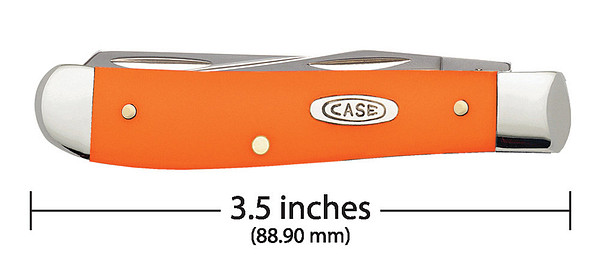 Main 2 - MINI TRAPPER SMOOTH ORANGE SYNTHETIC 2-BLADE -
