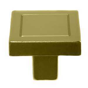 Main 2 - LAUREY COSMO 7/8" SQUARE KNOB CHAMPAGNE BRONZE  -