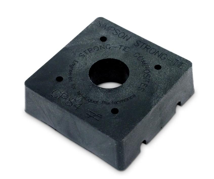 POST BASE 4x4 COMPOSITE BLACK SIMPSON - A.W. Graham Lumber LLC