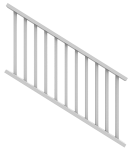 Main 1 - XPANSE SELECT SQUARE 36" x 6' (67-1/2") STAIR KIT WHITE (73024 862) -