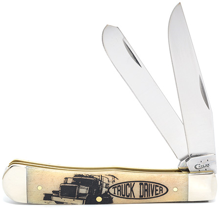 CASE 9100544 2-BLADE TRAPPER "TRUCK DRIVER" NATURAL BONE - A.W. Graham Lumber LLC