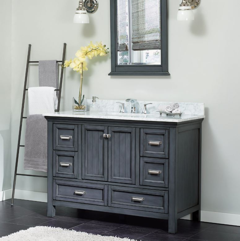 Main 2 - CRAFT & MAIN 48" VANITY CABINET HARBOR BLUE -