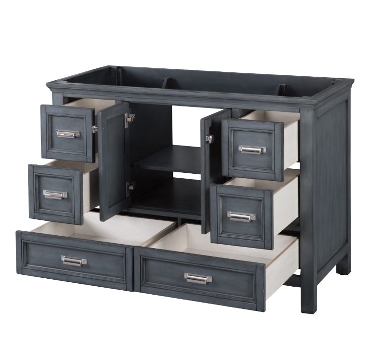Main 3 - CRAFT & MAIN 48" VANITY CABINET HARBOR BLUE -