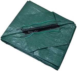TARP 9' x 9' GREEN W/DRAWSTRING 8 MIL - A.W. Graham Lumber LLC