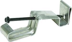 GUTTER ABC 5" HIDDEN HANGERS
W/SCREWS 86-USSSHC5P US Alum
Speed Screw Gutter Hanger w/Clip - A.W. Graham Lumber LLC