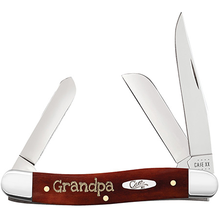 CASE 10431 3-BLADE MEDIUM STOCKMAN "GRANDPA" SMOOTH CHESTNUT BONE - A.W. Graham Lumber LLC
