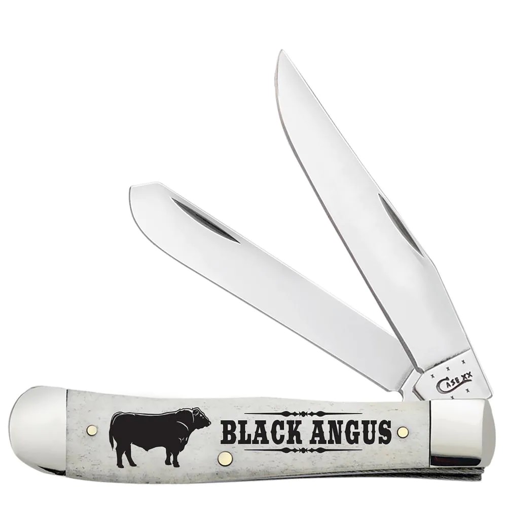 CASE 2-BLADE TRAPPER SM NAT BONE "BLACK ANGUS"  - A.W. Graham Lumber LLC