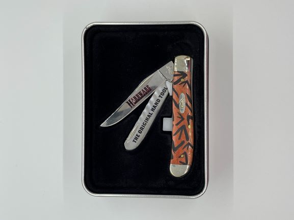 CASE AWTC07TT 2-BLADE MINI TRAPPER "TOOLS OF THE TRADE" SMOOTH CHESTNUT BONE - A.W. Graham Lumber LLC