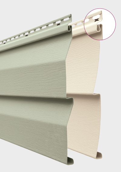 Main 2 - VINYL SIDING NORANDEX CEDAR KNOLLS DOUBLE-4 CLAPBOARD ACADIA GREEN -