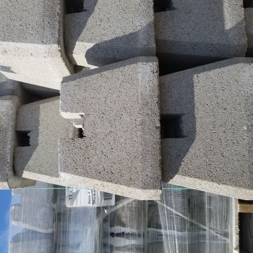 Main 2 - CONCRETE DECK BLOCK 12" x 8" x 8" Will work with 4x4 or 2x Joist Concrete Deck Block -