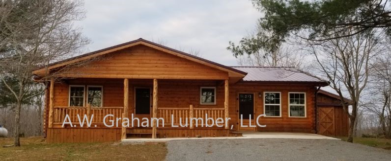 LOG CABIN SIDING 2x8-10' #2 SYP - A.W. Graham Lumber LLC