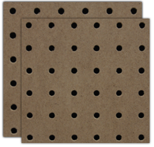 1/4" 4x8 BROWN PEG BOARD  - A.W. Graham Lumber LLC