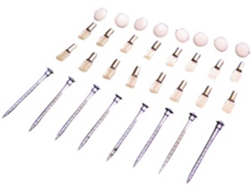 Main 1 - EASY TRACK HARDWARE PACK - PINS,
SCREWS, COVERS INCLUDES: 16
Shelf Pins, 8 Screws, 8 White
Covers -
