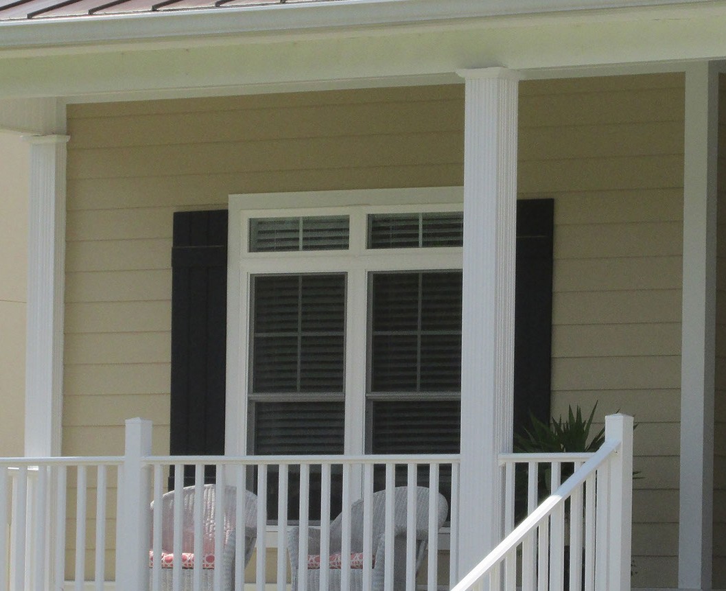 SQUARE ALUMINUM COLUMN 6" x 8' WHITE FLUTED  - A.W. Graham Lumber LLC