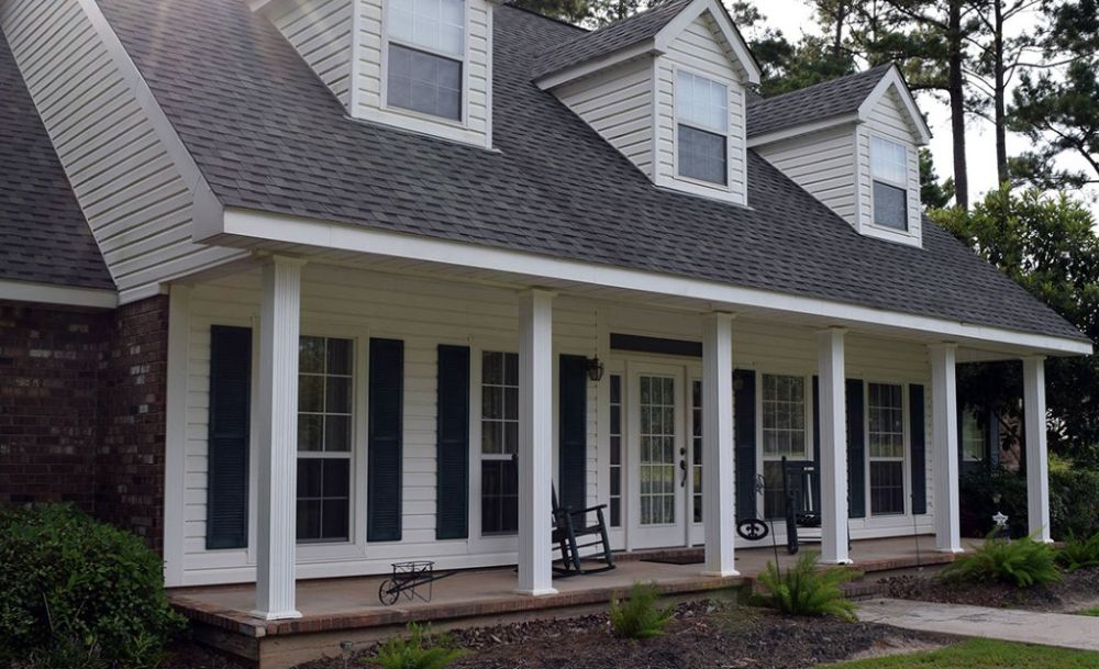 SQUARE ALUMINUM COLUMN 6" x 10' WHITE FLUTED   - A.W. Graham Lumber LLC