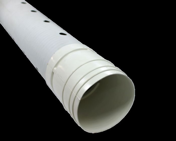 TRIPLE WALL PIPE WITH HOLES 4" X 10'  - A.W. Graham Lumber LLC
