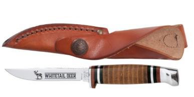 CASE FIXED BLADE LEATHER HUNTER M3FINN "WHITETAIL DEER" - A.W. Graham Lumber LLC