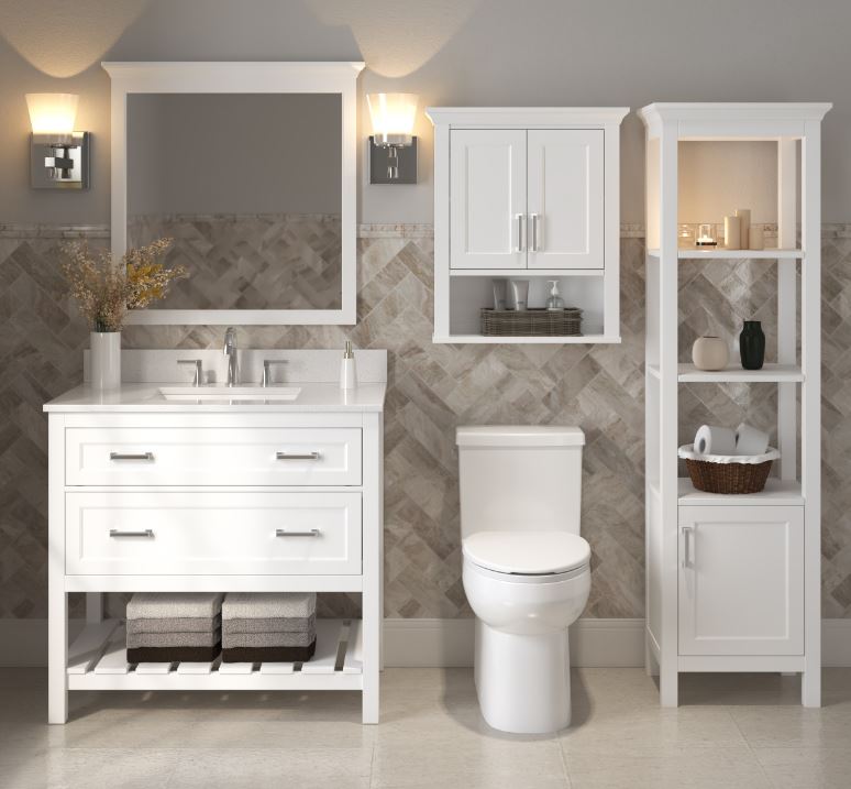 Main 3 - CRAFT & MAIN LINEN CABINET WHITE  -