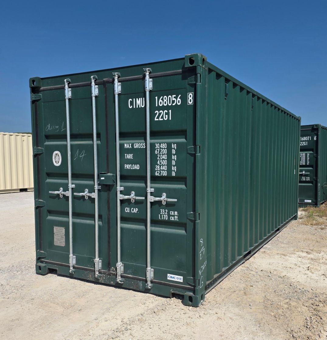 Main 2 - 20' 1-TRIP CONTAINER 4-BAR MOSS GREEN -