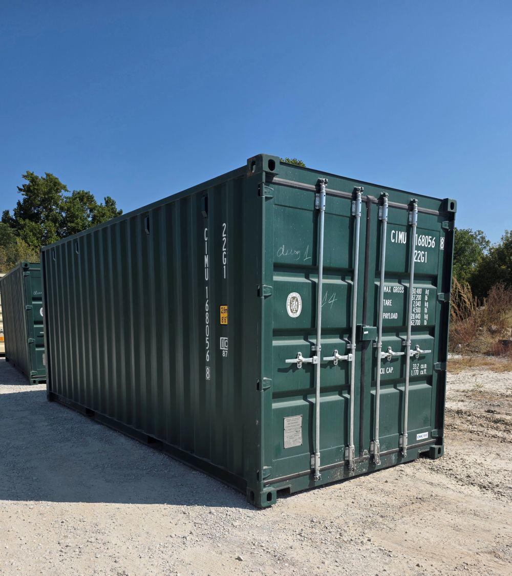 20' 1-TRIP CONTAINER 4-BAR MOSS GREEN - A.W. Graham Lumber LLC